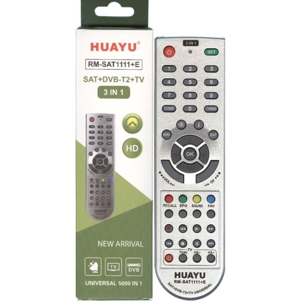 Универсальный пульт Huayu SAT1111+ B/C/D/E/F (для ресиверов)