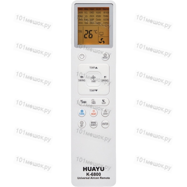 Пульт для кондиционера Huayu K-6800 (универсальный)