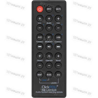 Универсальный пульт ClickPdu RM-L237AUX (обучаемый для разных аудиосистем)