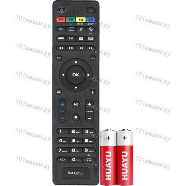 Пульт Huayu для Ростелеком MAG-255 (MAG-250 HD IPTV) (HOB1024 в коробке + батарейки)