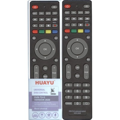 Универсальный пульт Huayu DVB-T2+3 ver. 2021 (корпус MTC DN300)