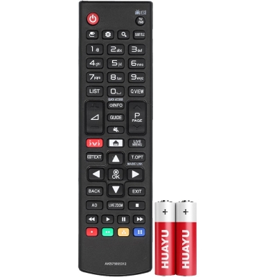 Пульт Huayu для LG AKB75095312 (IVI) (в коробке + батарейки)