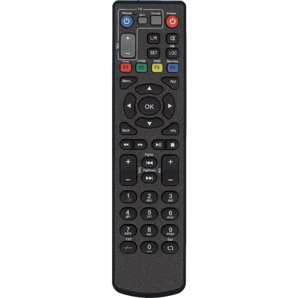 Пульт Huayu для Zala IP-TV GDL-62-ZTE030 черный