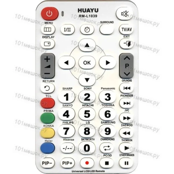 Универсальный пульт Huayu RM-L1039 (для TV)