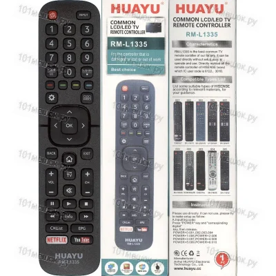 Универсальный пульт Huayu для DEXP, DNS, Hisense RM-L1335