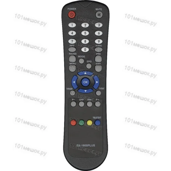 Пульт Huayu для Neosat (Globo) SX-1600PLUS (RC-6000) черный