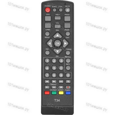 Пульт Huayu для Telant (Dcolor, World Vision, Locus) DC901 (DC1001, T34, DR-103HD) (HOB693 в коробке