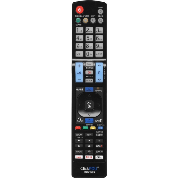 Универсальный пульт ClickPdu для LG HOD1386 RM-L999 RU
