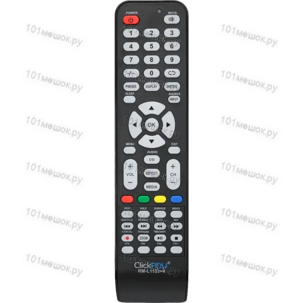 Универсальный пульт ClickPdu RM-L1153+4 ver.2026 (разные бренды)