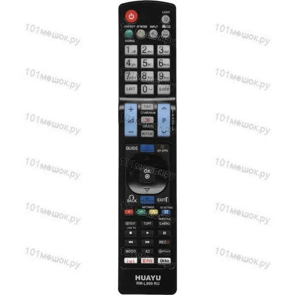 Универсальный пульт Huayu для LG RM-L999 RU (IVI, ОККО, Netflix)