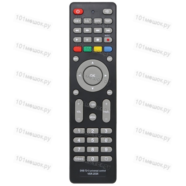 Универсальный пульт Huayu DVB-T2+3 ver. 2026