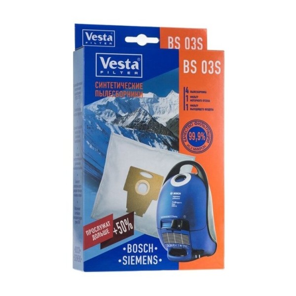 Мешки Vesta Filter BS 03S для пылесоса