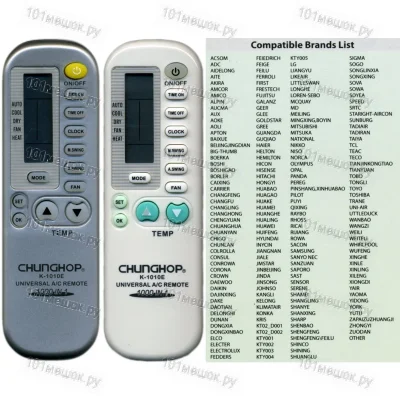 Пульт для кондиционера Chunghop K-1010E W