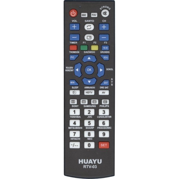 Универсальный пульт Huayu RTV-03 (для телевизоров)
