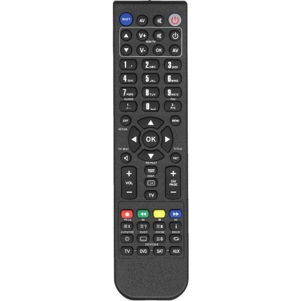 Пульт аналог со всеми функциями черный 4 в 1