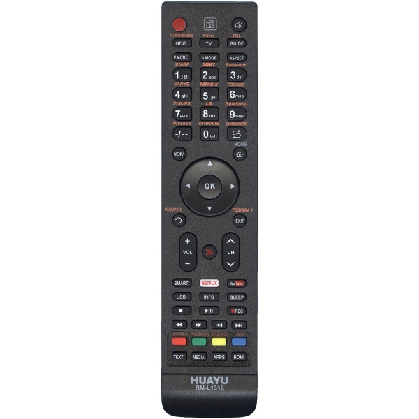 Универсальный пульт Huayu RM-L1316 (для телевизоров)